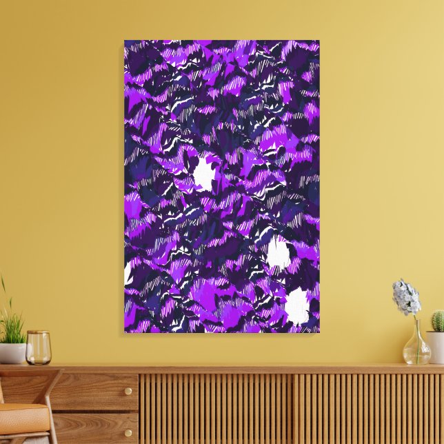 Abstract Quantum Landscape Design  Canvas Print (Insitu(LivingRoom))