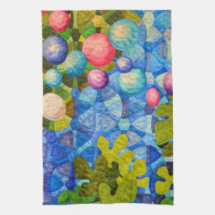 Abstract Quilt Pattern Kitchen Towel