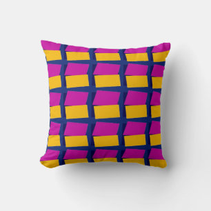 Abstract Quilt Squares Throw Pillow