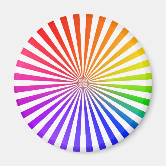 Abstract Radial Lines: Rainbow Magnet