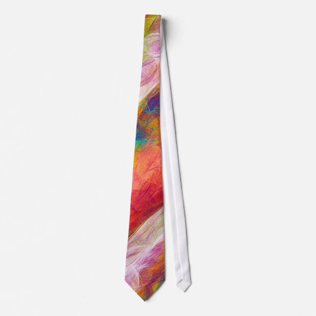 Abstract Radial Pastel Pattern Neck Tie (Front)