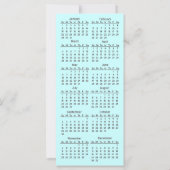 Abstract Rainbow 2012 Calendar Bookmark Rack Card (Back)