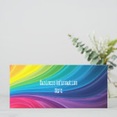 Abstract Rainbow 2012 Calendar Bookmark Rack Card (Standing Front)