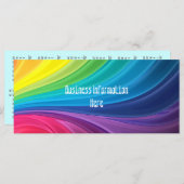 Abstract Rainbow 2012 Calendar Bookmark Rack Card (Front/Back)