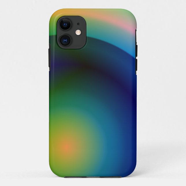 abstract rainbow art iphone case (Back)