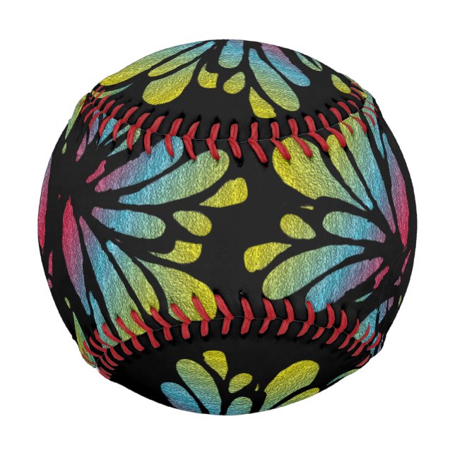 Abstract Rainbow Baseball (Front)