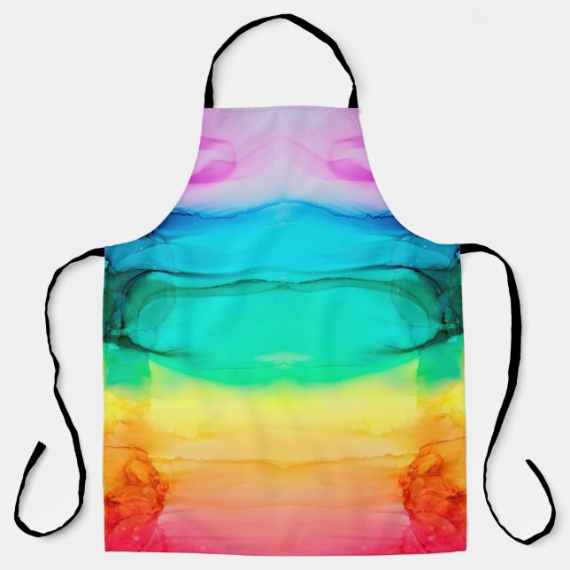 Abstract rainbow colorful background, wallpaper. M Apron (Front)