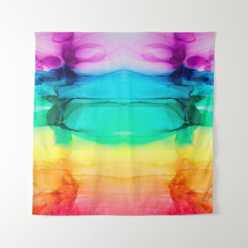 Abstract rainbow colorful background wallpaper M Tapestry