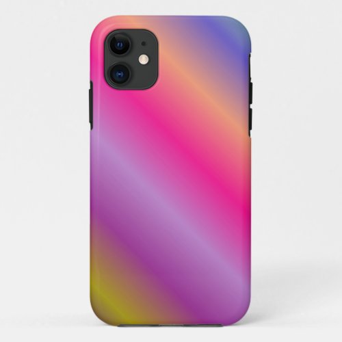 Abstract rainbow colors 2 iPhone 11 case