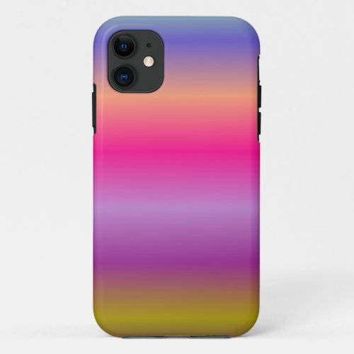 Abstract rainbow colors iPhone 11 case
