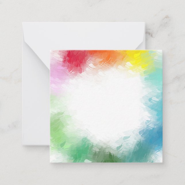 Abstract Rainbow Colors Elegant Trendy Template (Front)