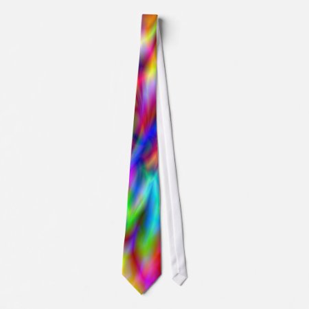 Abstract Rainbow Colors Neck Tie