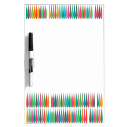 Abstract rainbow drops colorful modern pattern dry erase board