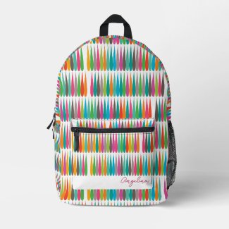 Abstract rainbow drops pattern Custom Name