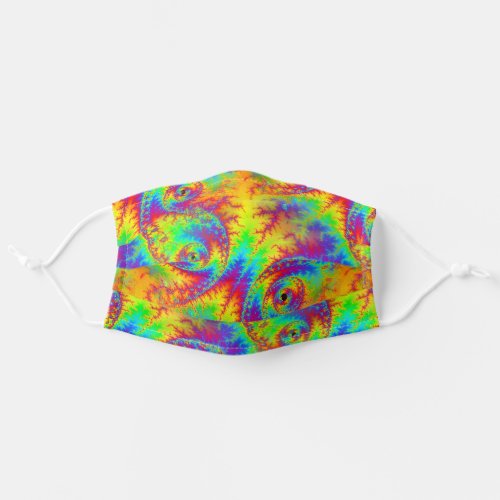 Abstract Rainbow Gradient Fractal Adult Cloth Face Mask