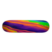 Abstract Rainbow Holographic Iridescent Pattern Skateboard Abstract Rainbow Holographic Iridescent Pattern Skateboard