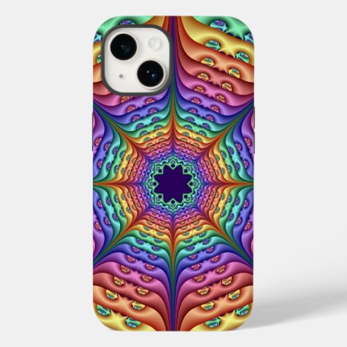 Abstract Rainbow Kaleidoscope Case_Mate iPhone 14 Case