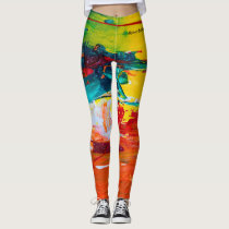 Abstract Rainbow Leggings Abstract Rainbow Leggings