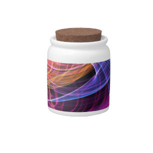 Abstract Rainbow lights vortex lights Candy Jar