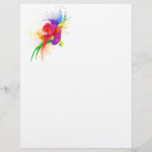 Abstract Rainbow Lorikeet Paint Splatters (Front)