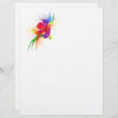 Abstract Rainbow Lorikeet Paint Splatters (Front/Back)