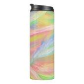 Abstract Rainbow Oil Paint Brushstrokes insulated Thermal Tumbler (Rotated Right)
