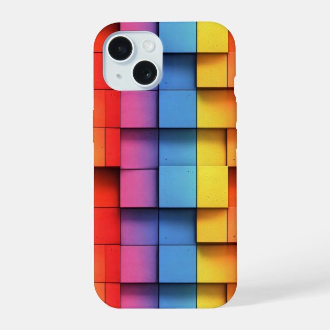 Abstract Rainbow Pattern Iphone Case (Back)