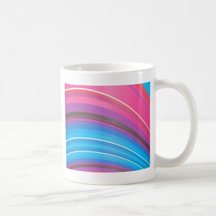 abstract rainbow ridge coffee mugs