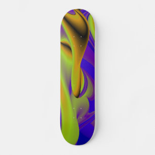 Abstract Rainbow Skateboard