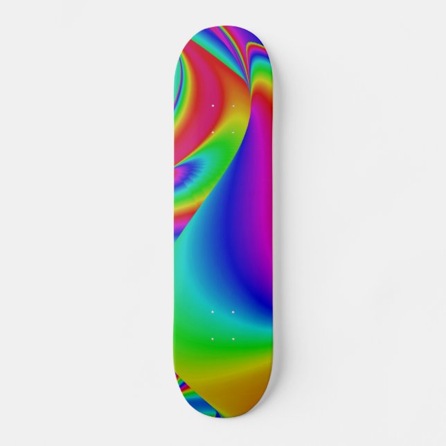 Abstract Rainbow Skateboard (Front)