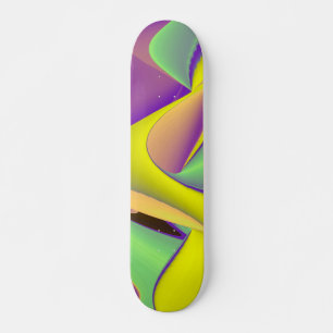 Abstract Rainbow Skateboard Deck