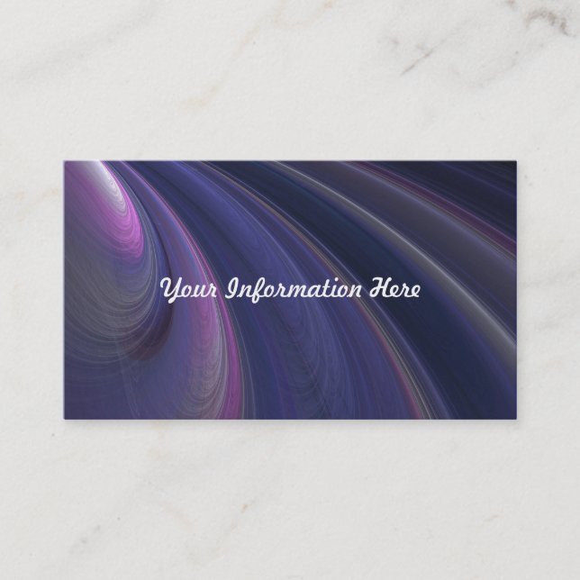 Abstract Rainbow Swirl Business Cards (Front)