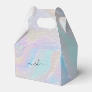 Abstract Rainbow Texture Favor Boxes