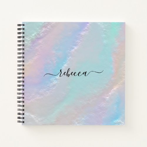 Abstract Rainbow Texture Notebook