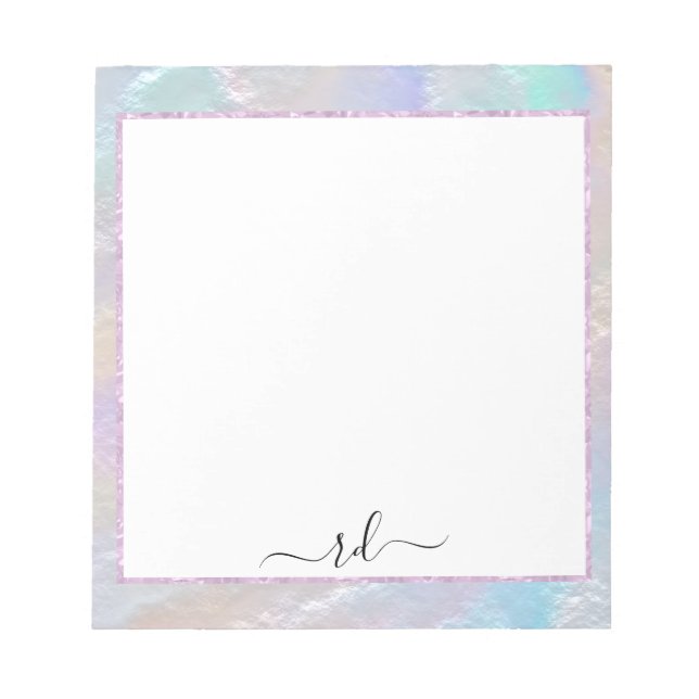 Abstract Rainbow Texture Notepad (Front)