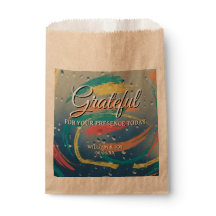 Abstract Raindrop Brushstroke Grateful