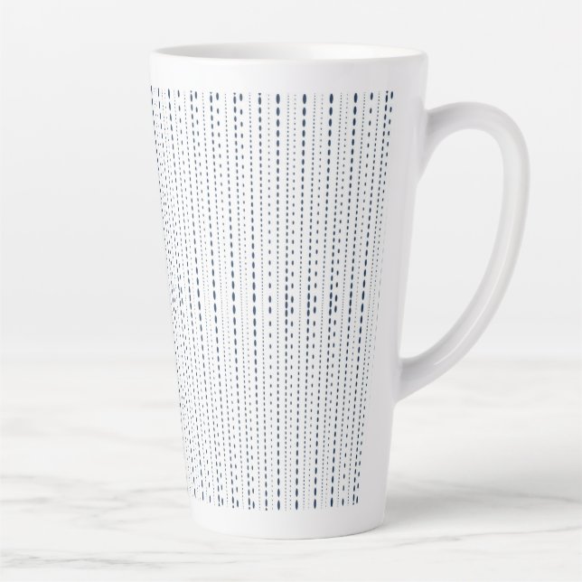Abstract Raindrops Latte Mug (Right)
