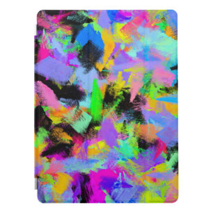 Abstract Random Messy Paint Color Explosion iPad Pro Cover