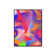Abstract raspberry paint