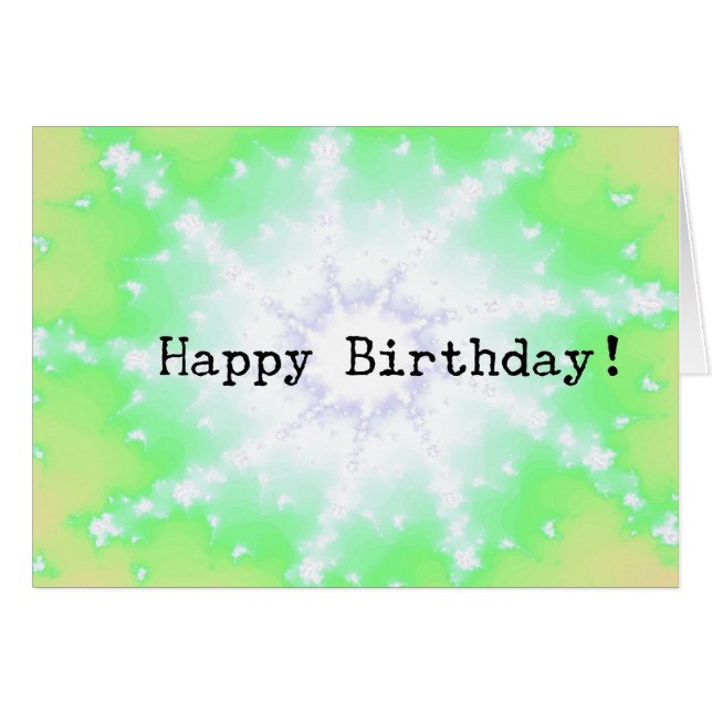 Abstract Ray, Birthday Cards (Front Horizontal)