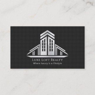 Abstract Real Estate Logo | Drk Carbon Fiber Business Card