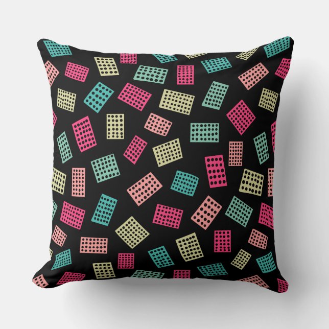 Abstract Rectangles 081122 - Colours 01 Throw Pill Throw Pillow (Front)