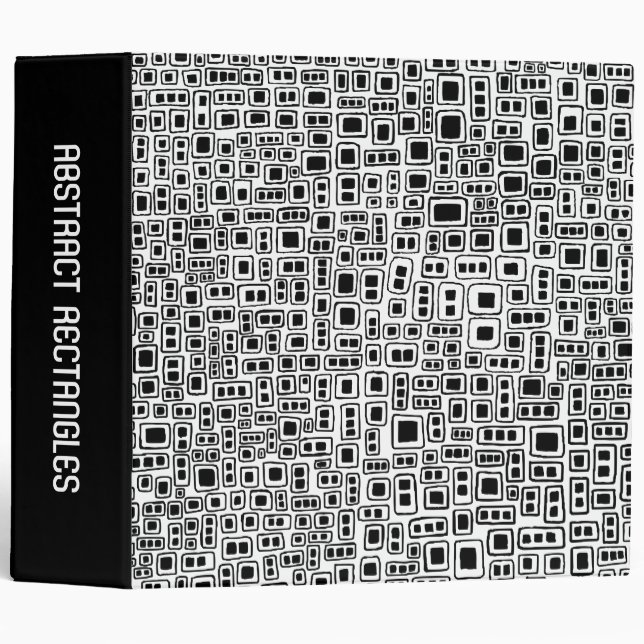 Abstract Rectangles (2in) Binder (Front/Spine)
