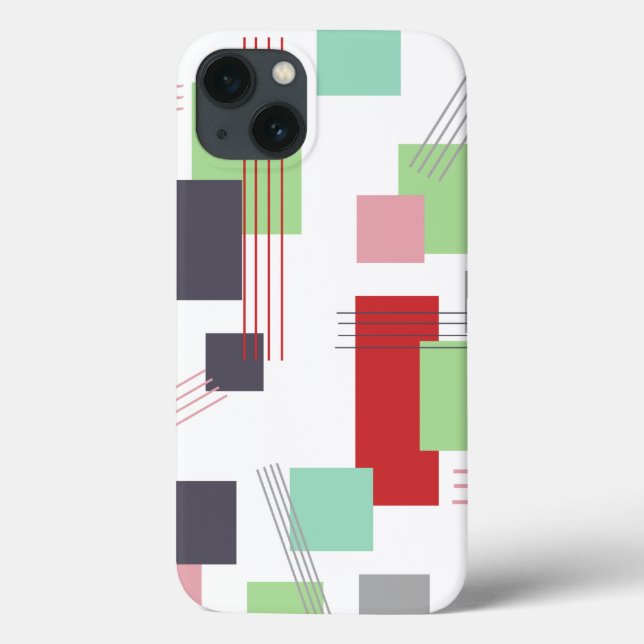 Abstract Rectangles and Lines  Case-Mate iPhone Case (Back)