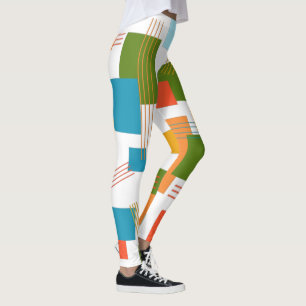 Abstract Rectangles and Lines  Leggings