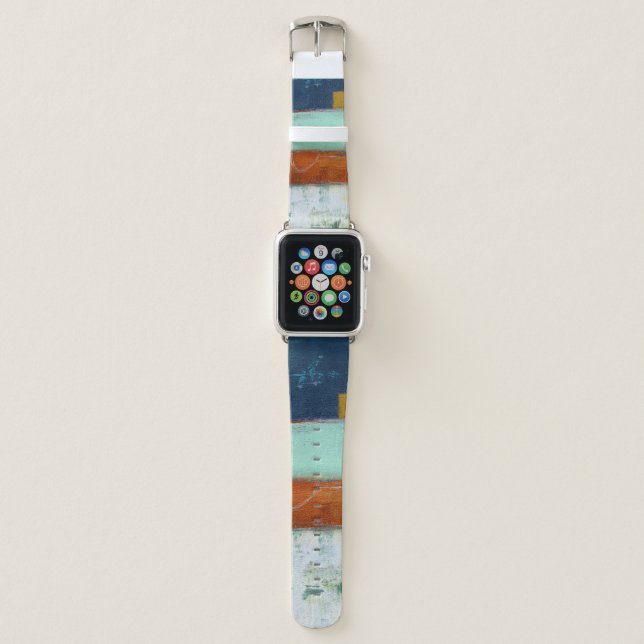 Abstract Rectangles Apple Watch Band (Front)