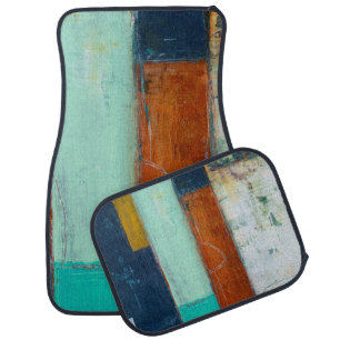 Abstract Rectangles Car Floor Mat