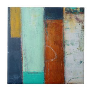 Abstract Rectangles Ceramic Tile