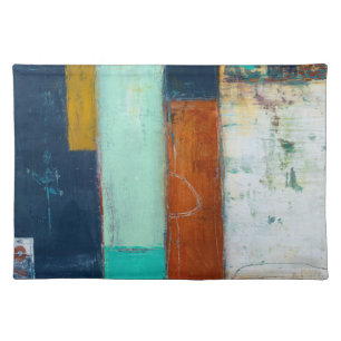 Abstract Rectangles Cloth Placemat
