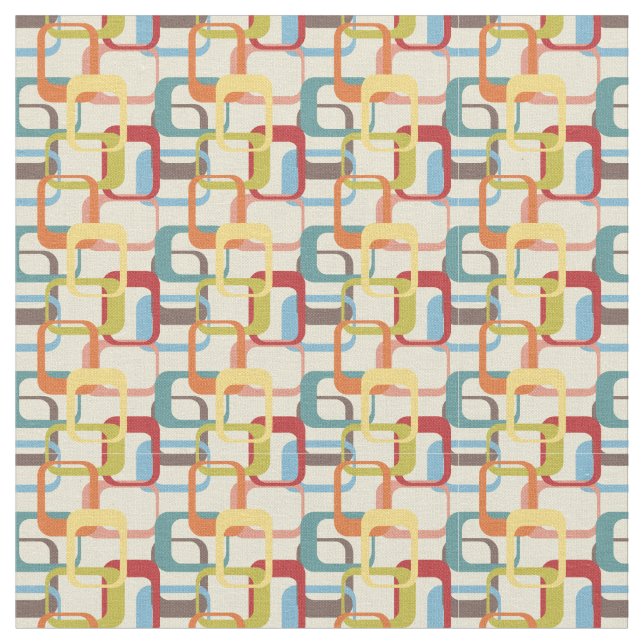 Abstract Rectangles  Fabric (Close Up)